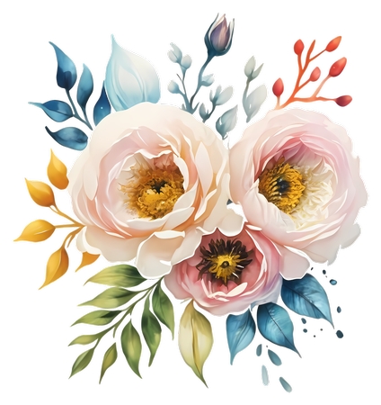ˮ�ʻ��ܻ滭��ʢ�����ʻ�PNG���ͼ