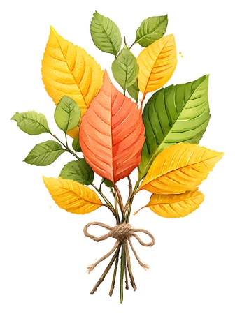 ϵ����������Ҷ - �＾��Ҷ�����廭PNG���ͼ