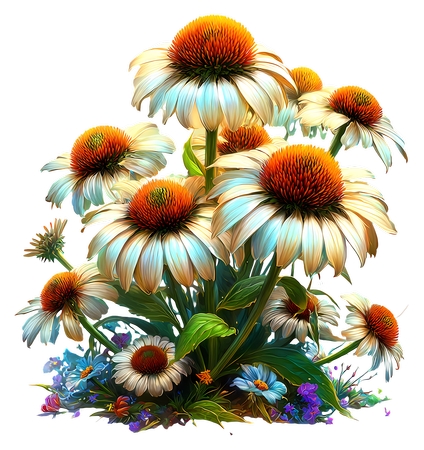 Radiant Echinacea - ��ɫ���ջ���PNG���ͼ