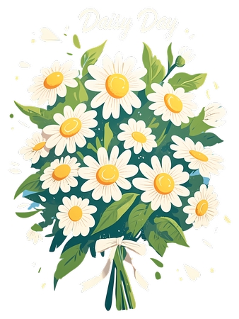 Daisy Day - ��ɫ���ջ���PNG���ͼ