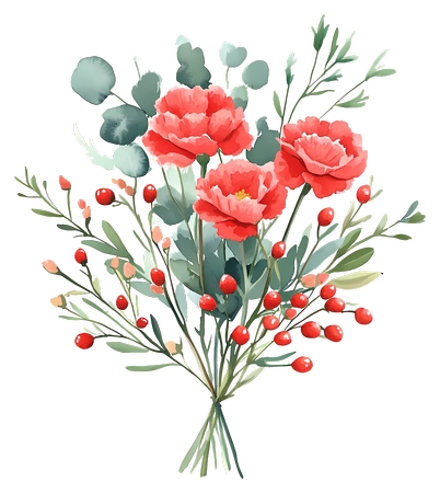 ����ܰ - �컨����Ҷ����������PNG���ͼ