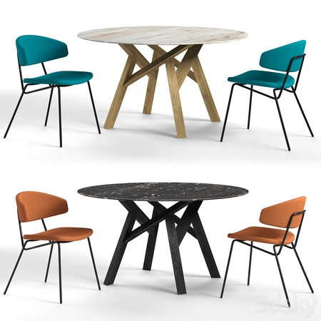 Calligaris sofia ���Ӻ�Բ������3Dģ��