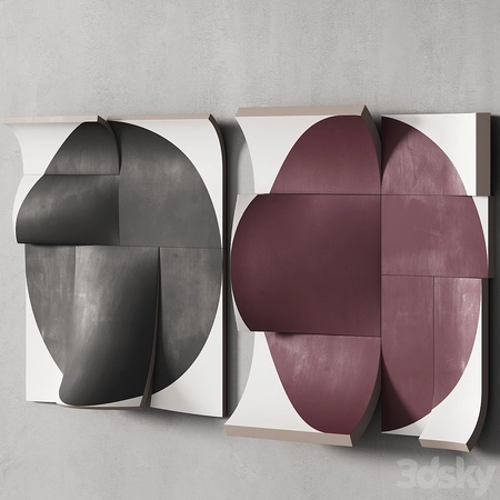 װ����ǽ����Ʒ 21���ֻ�Բ�λ滭��Ʒ3Dģ��